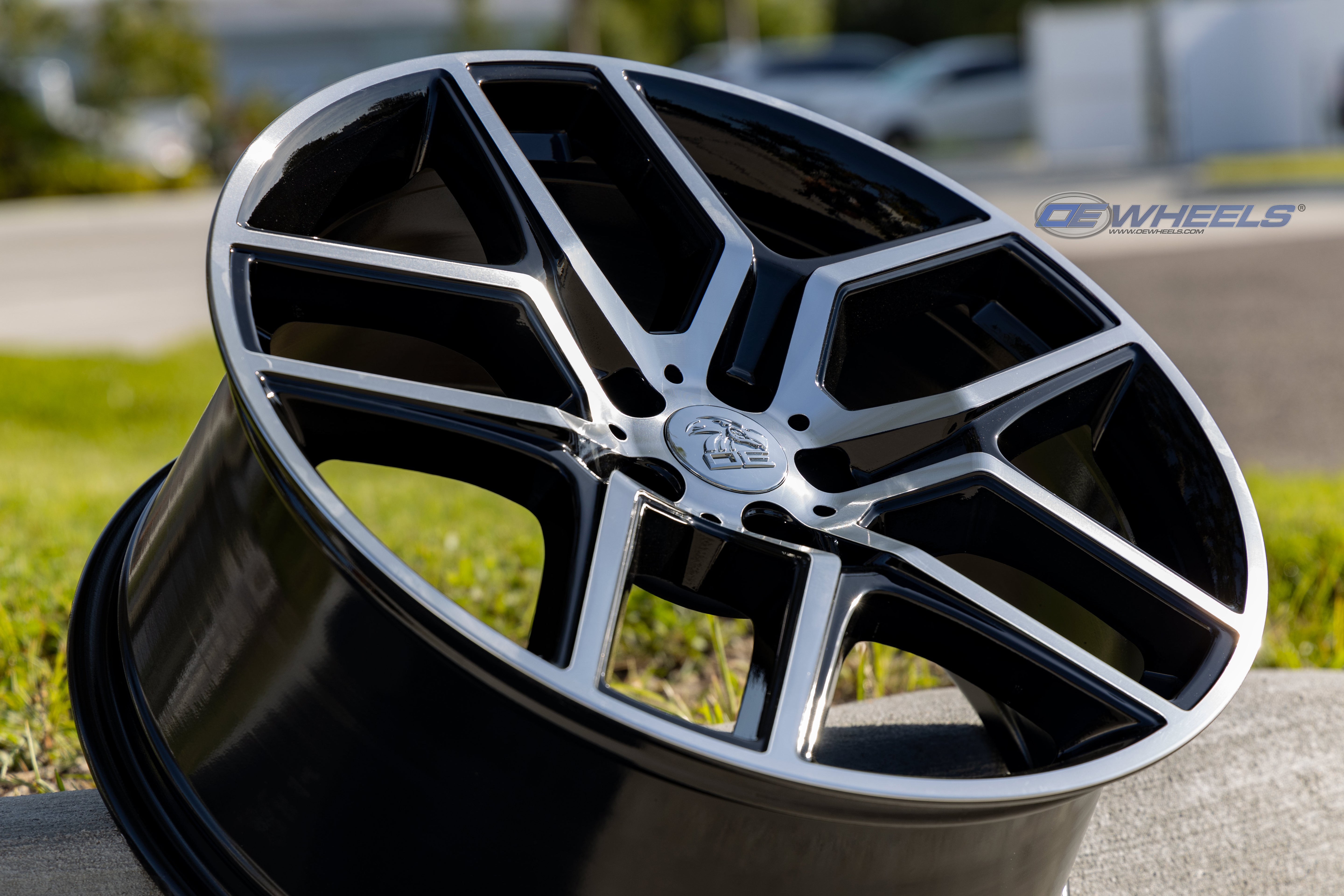 OE Wheels FR73-20090-5450-44MB 20" Replica fits Ford Explorer 20x9 Black Mach'd