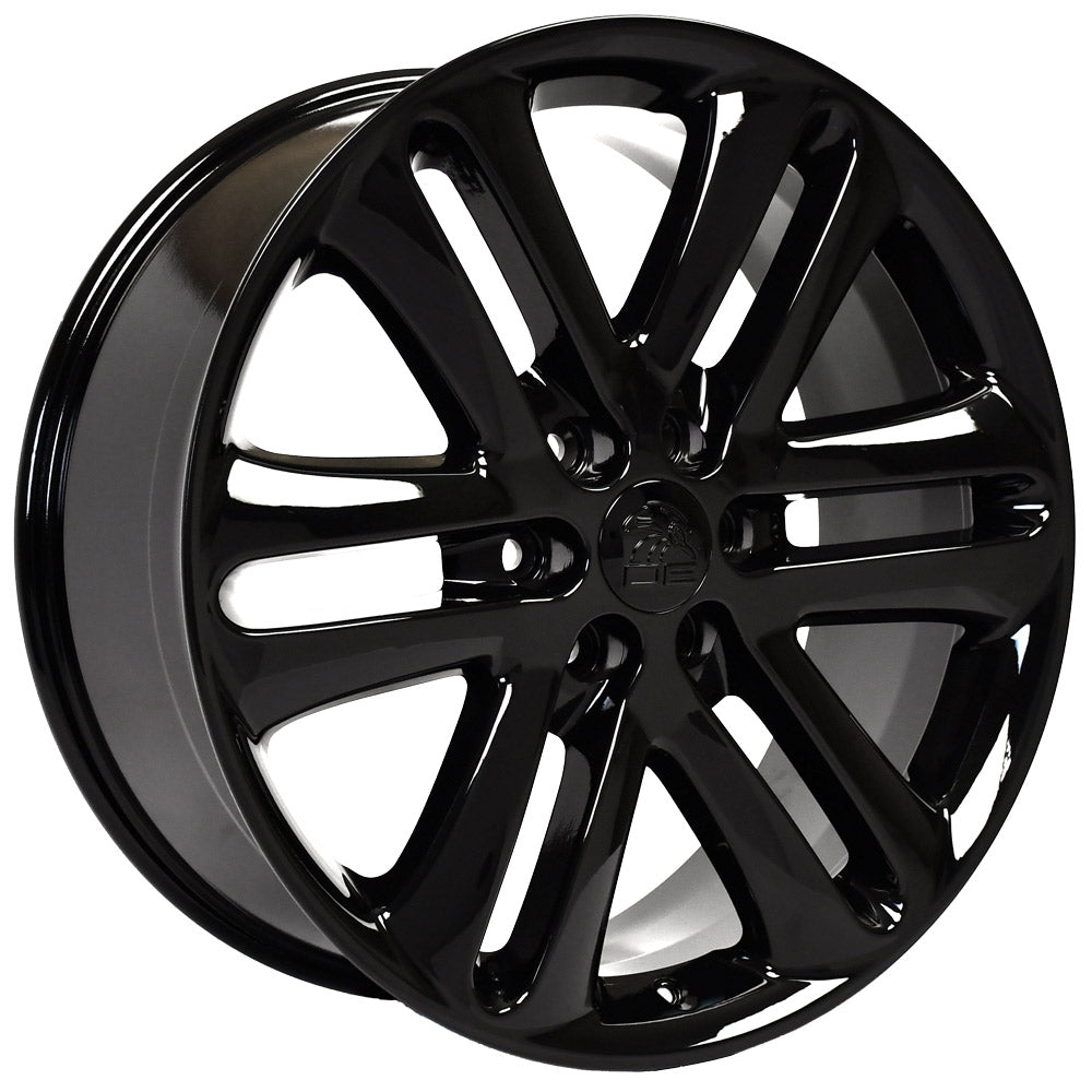 OE Wheels FR76-22090-6135-44B 22" Replica FR76 fits Ford F150 22x9 Gloss Black