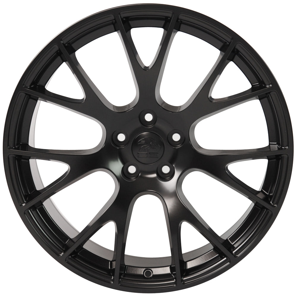 OE Wheels DG69-22100-5550-25B1 22" Replica fits Dodge RAM Hellcat 22x10 Black