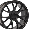 OE Wheels DG69-22100-5550-25B1 22" Replica fits Dodge RAM Hellcat 22x10 Black