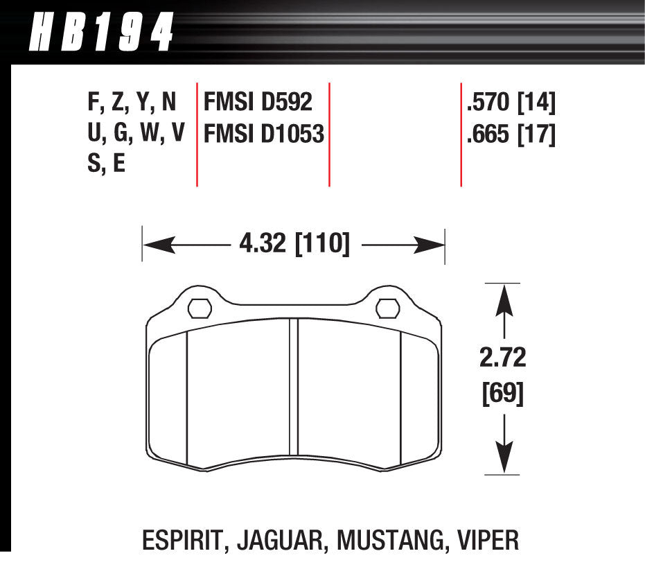 HAWK BRAKE HB194F.570