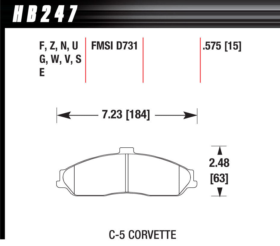 HAWK BRAKE HB247N.575