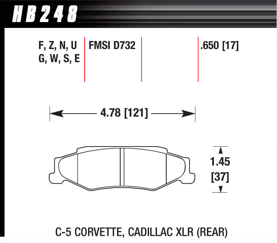 HAWK BRAKE HB248F.650