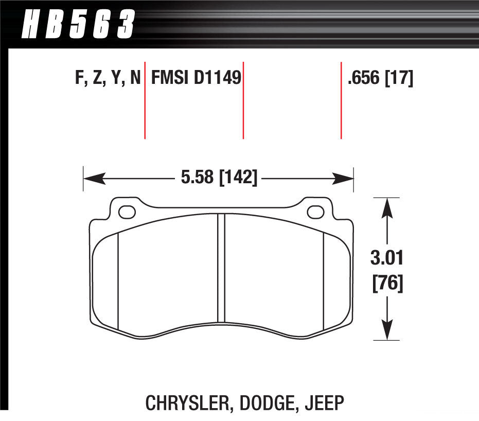 HAWK BRAKE HB563F.656