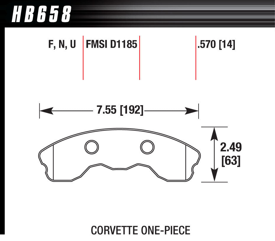 HAWK BRAKE HB658F.570