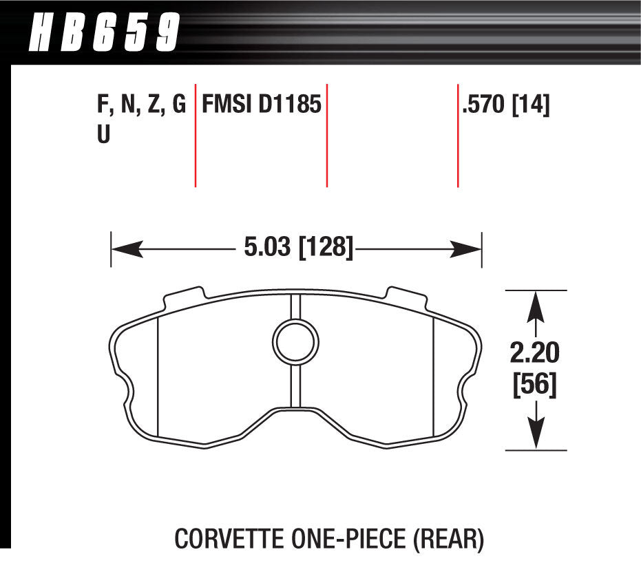 HAWK BRAKE HB659Z.570