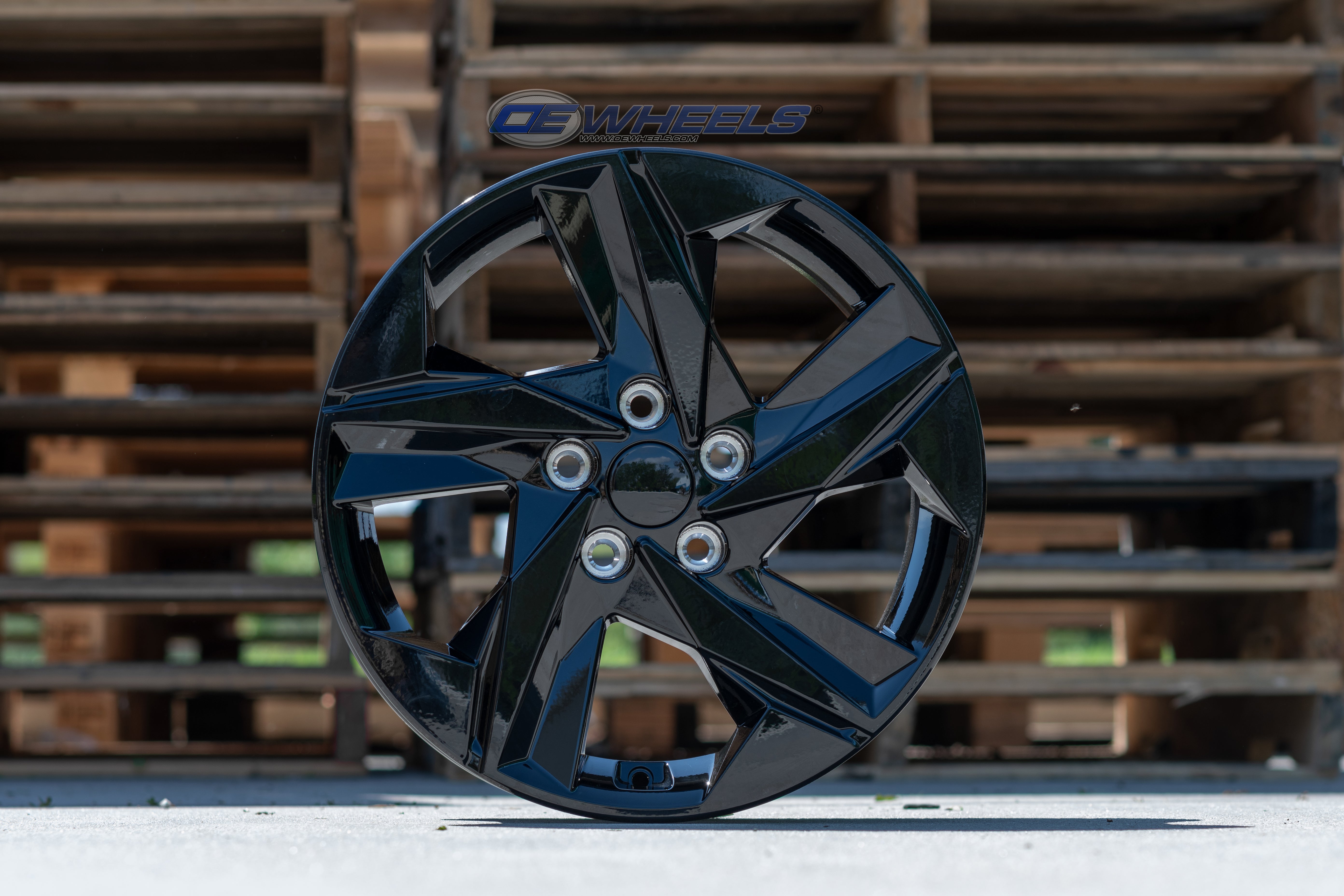 OE Wheels HY12-17070-5450-45B 17" Replica HY12 fits Hyundai 17x7 Gloss Black