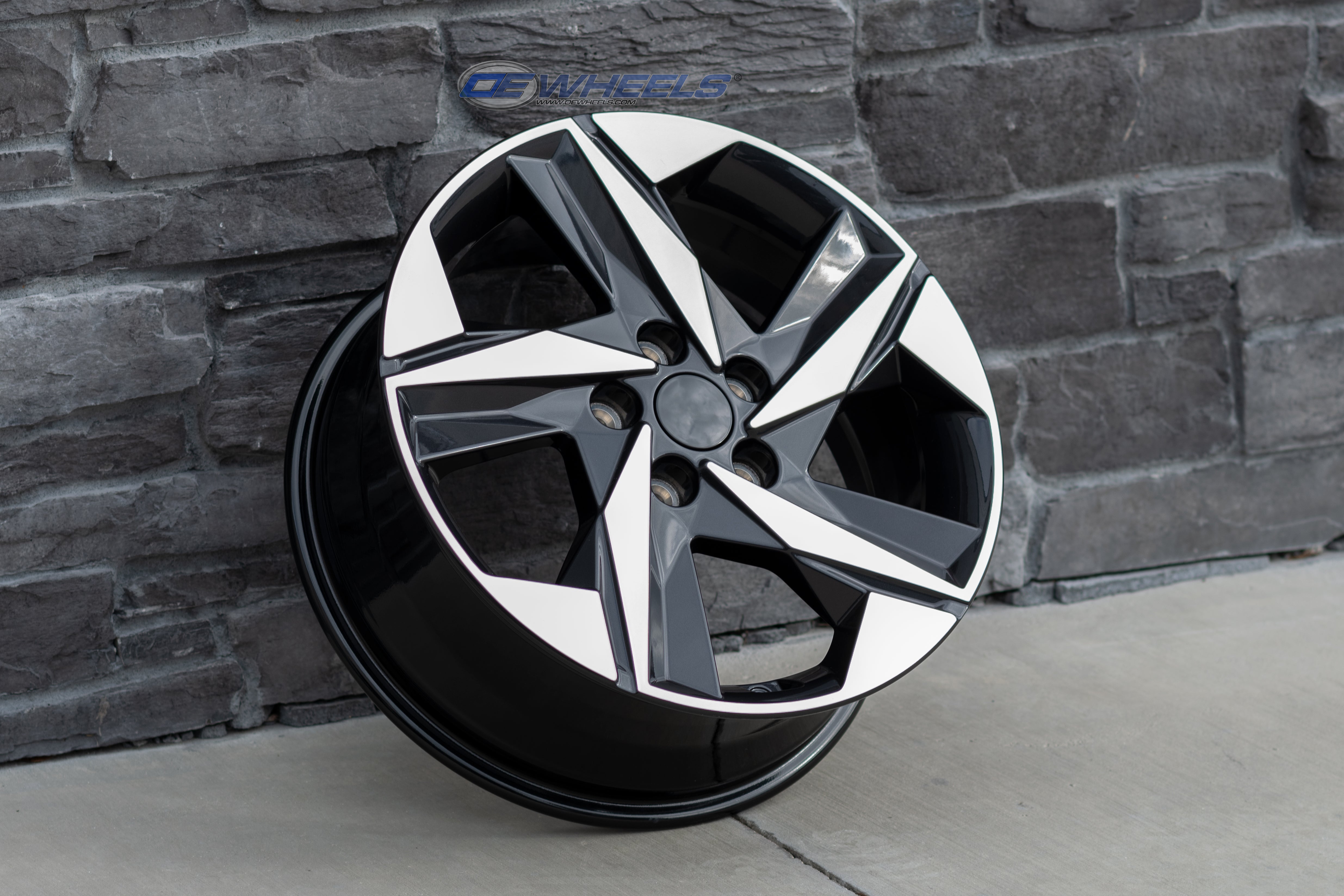 OE Wheels HY12-17070-5450-45MB 17" Replica HY12 fits Hyundai 17x7 Gloss Black