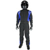K1 RACEGEAR 20-PRY-NB-4XS Suit Precision II 4X- Small Black/Blue