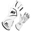 K1 RACEGEAR 23-FLT-WG-XL Gloves Flight X-Large White