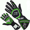 K1 RACEGEAR 23-FLX-NFV-M Glove Flex Medium Black / Flo Green SFI / FIA