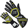 K1 RACEGEAR 23-FLX-NFY-M Glove Flex Medium Black / Flo Yellow SFI / FIA