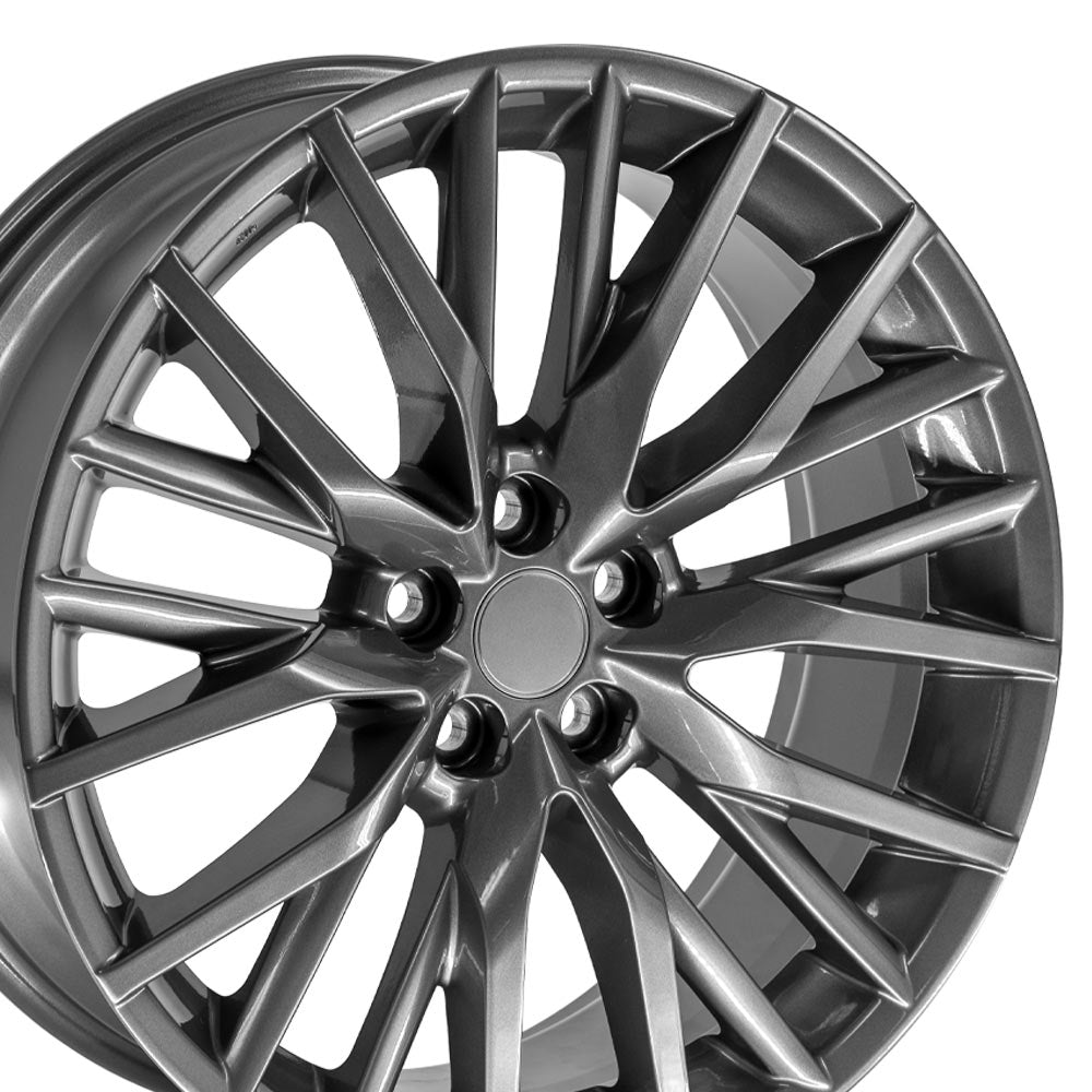 OE Wheels LX59-20080-5450-30HS 20" Replica LX59 fits Lexus 20x8 Hyper Silver