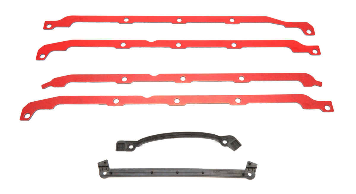 MAHLE CLEVITE OS32512 Oil Pan Gasket Set - BBC Gen-4 Notched Side Rail