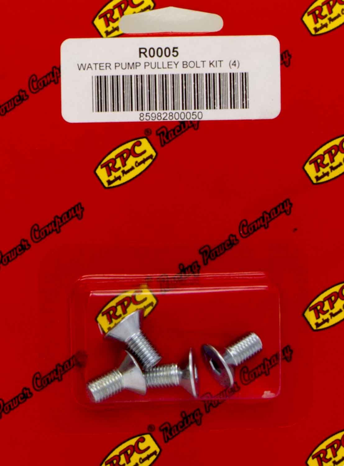 RACING POWER R0005 Bolt Kit For fits SBC/BBC Alum LWP Pulley 4pk