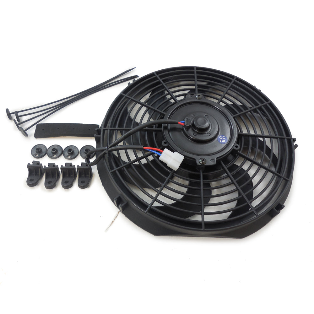 RACING POWER R1009 10In Electric Cooling F an 12V Curved Blades