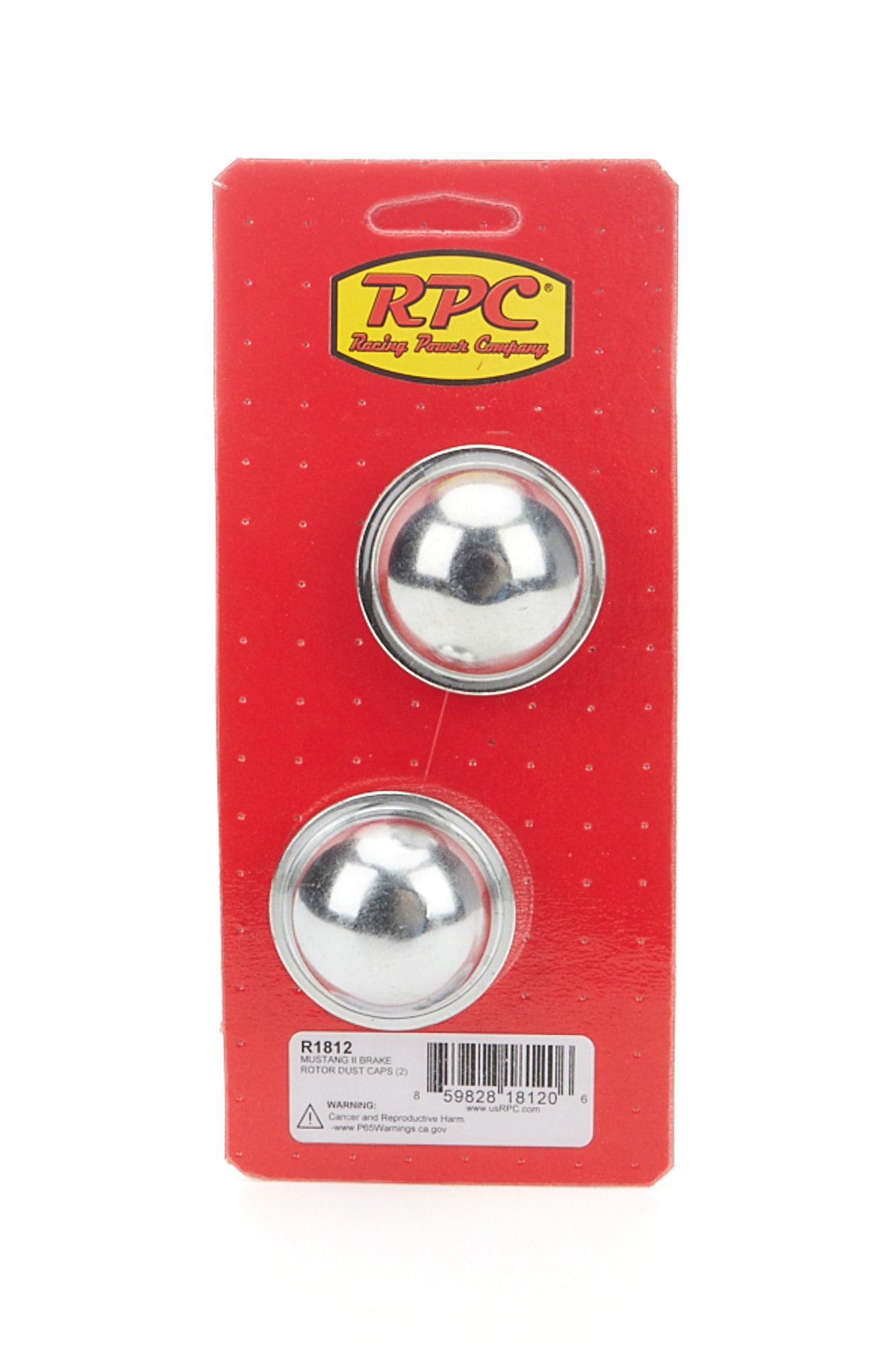 RACING POWER R1812 fits Mustang II Brake Rotor Dust Caps Pair