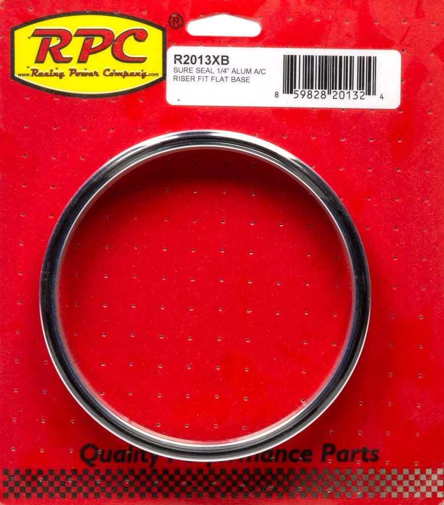 RACING POWER R2013XB Sure Seal 1/4In Alum A/C Riser Fit Flat Base