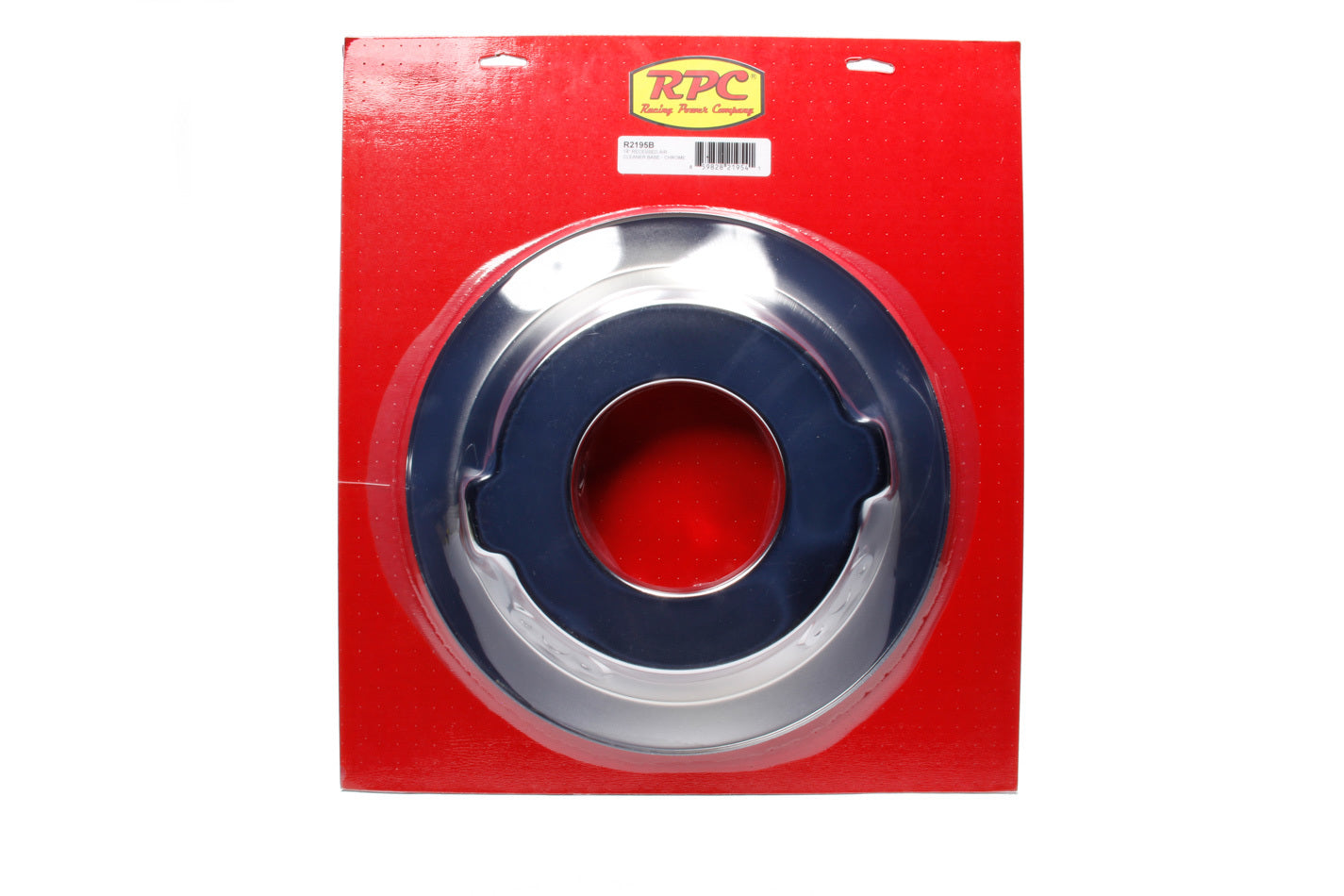 RACING POWER R2195B 14in Chrome Recessed Base Air Cleaner