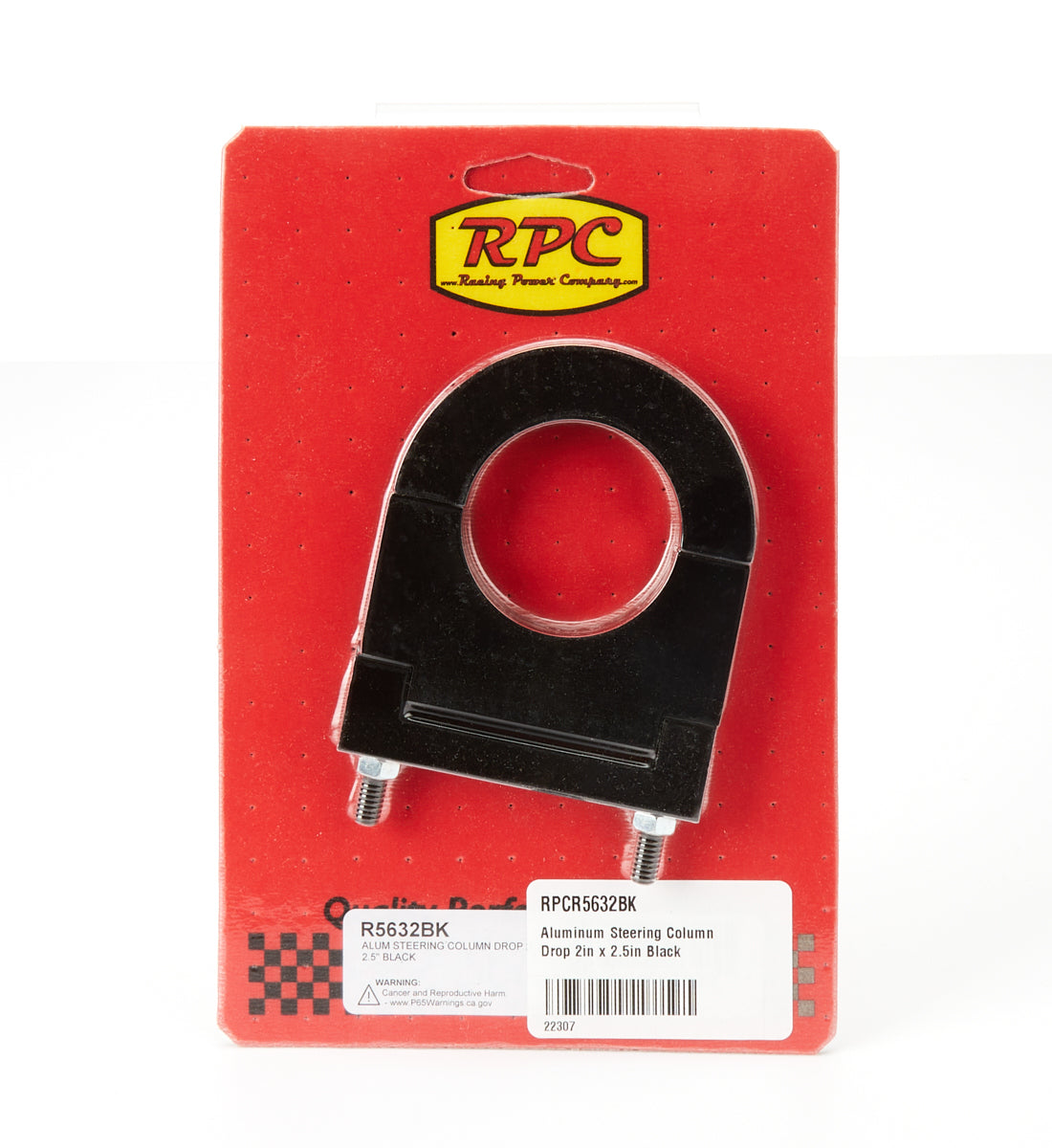 RACING POWER R5632BK Aluminum Steering Column Drop 2in x 2.5in Black