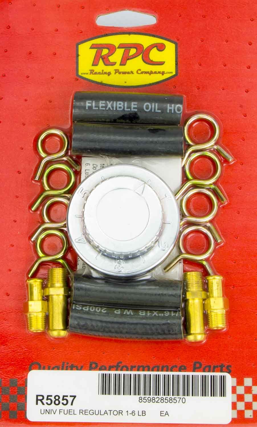 RACING POWER R5857 5/16in & 3/8in Adj. Fuel Regulator