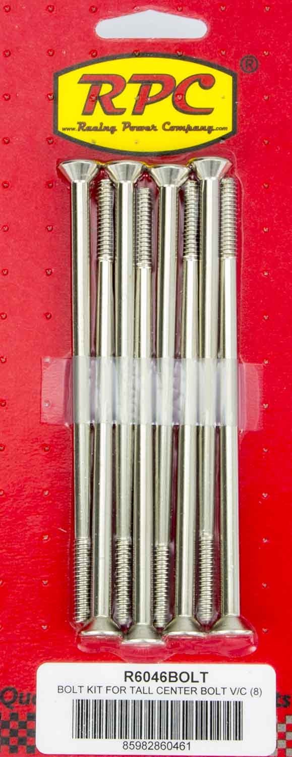 RACING POWER R6046BOLT Bolts for fits SBC Alum Tall Center Bolt V/C 8pk