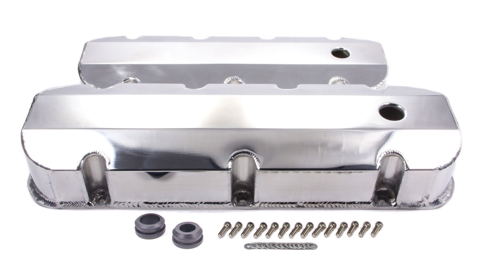 RACING POWER R6248POL BBC Alum Fabricated Tall V/C Polished