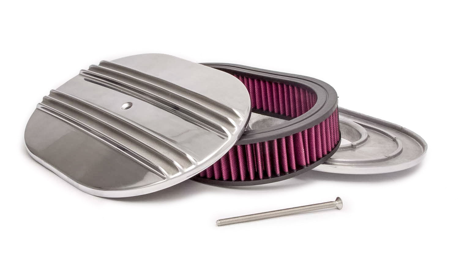 RACING POWER R6321 12x2 Alum Oval Finned A/C Polished