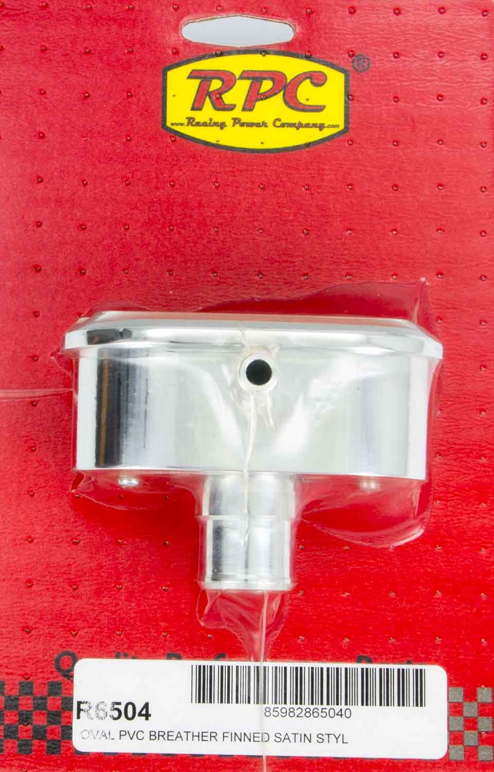 RACING POWER R6504 Alum Finned PCV Breather Polished/Satin