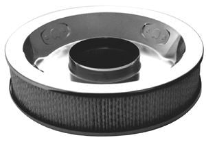 RACING POWER R7195 Chrome 14In X 3In Air Cleaner W/Paper Element