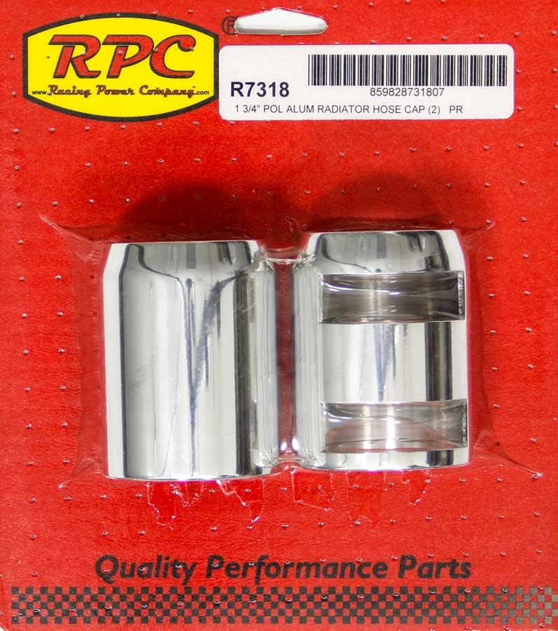 RACING POWER R7318 Polished Radiator Hose End Pair