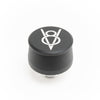 RACING POWER R8206 Valve Cover Breather V8 Logo Black Each