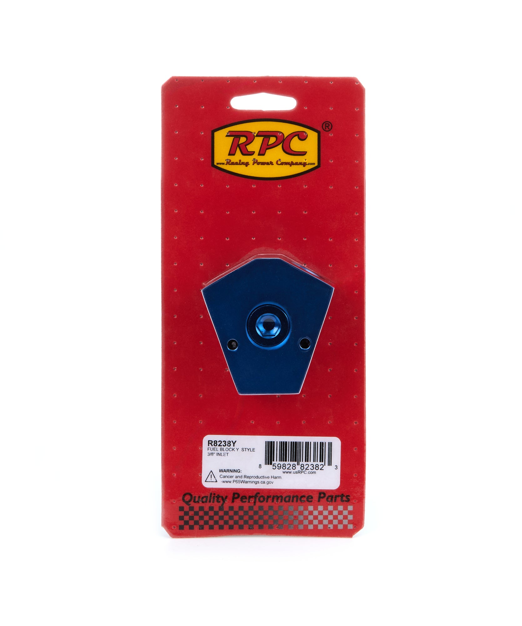 RACING POWER R8238Y Fuel Bock Y-Style 3/8in Inlet