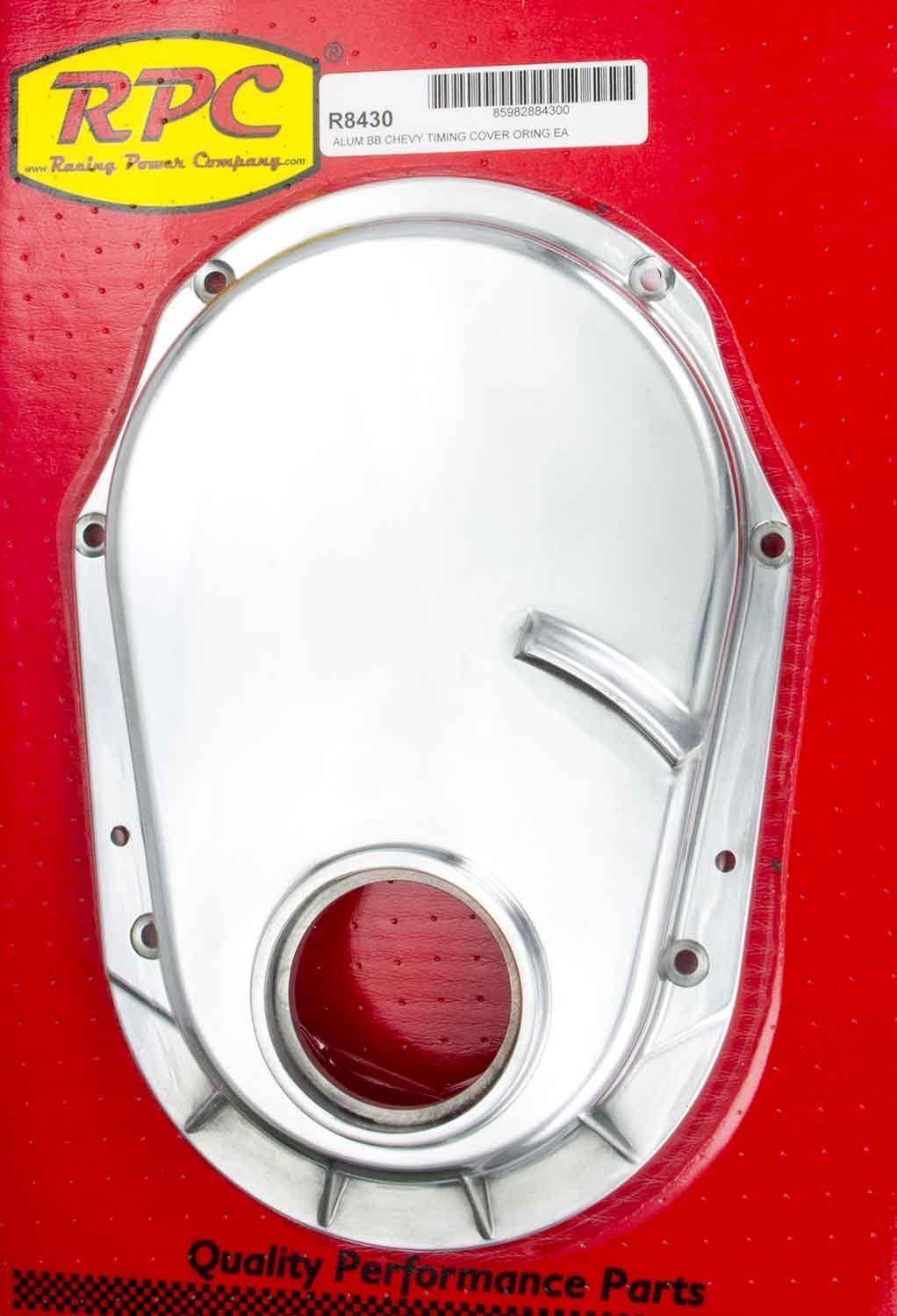 RACING POWER R8430 BBC 96- Alum Timing Chain Cover Polished