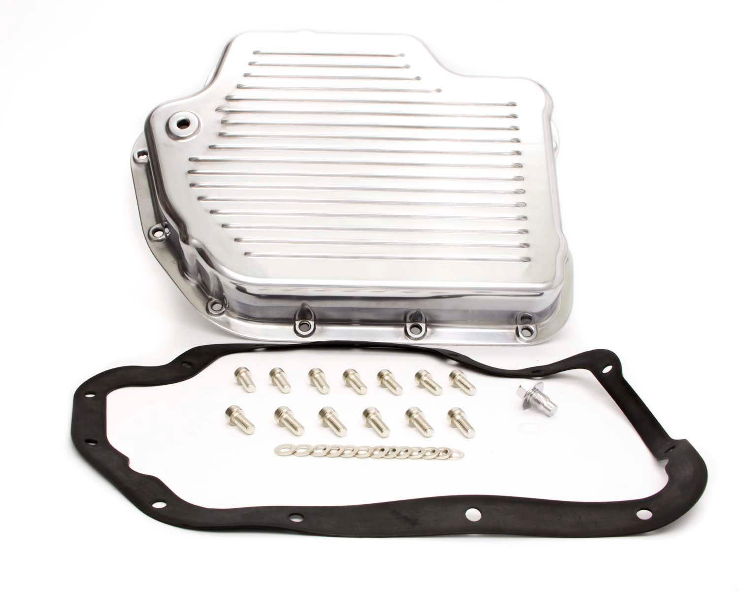 RACING POWER R8492 Transmission Pan Turbo 400 Polished Aluminum
