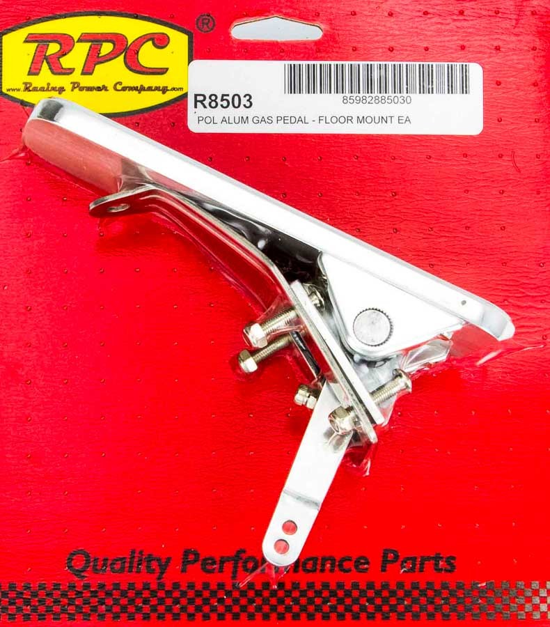 RACING POWER R8503 Gas Pedal Polished Alum