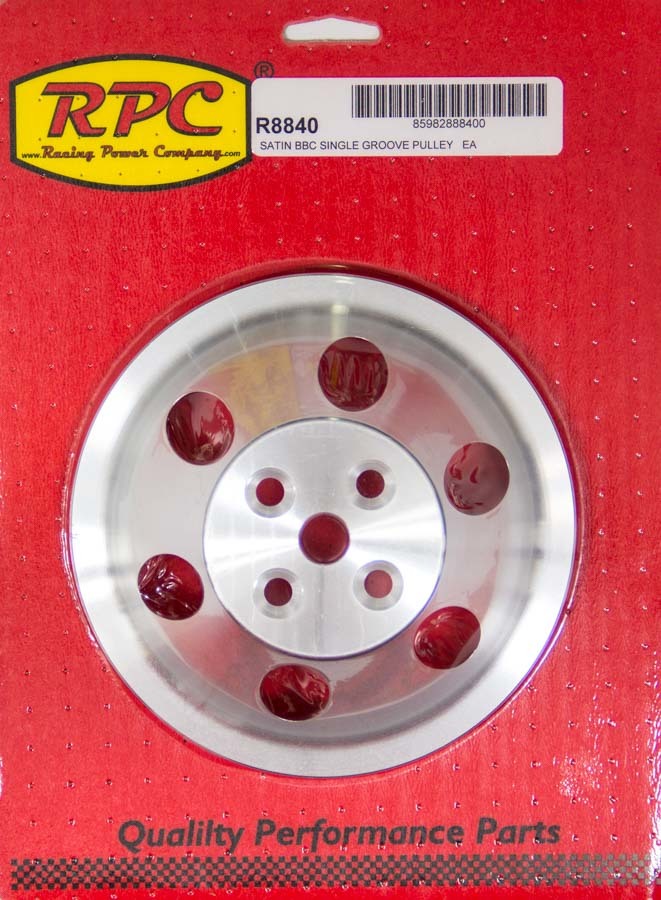 RACING POWER R8840 BBC SWP Single Groove Upper Pulley