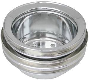RACING POWER R8972 fits Ford 289 Triple Groove Crankshaft Pulley Chrome