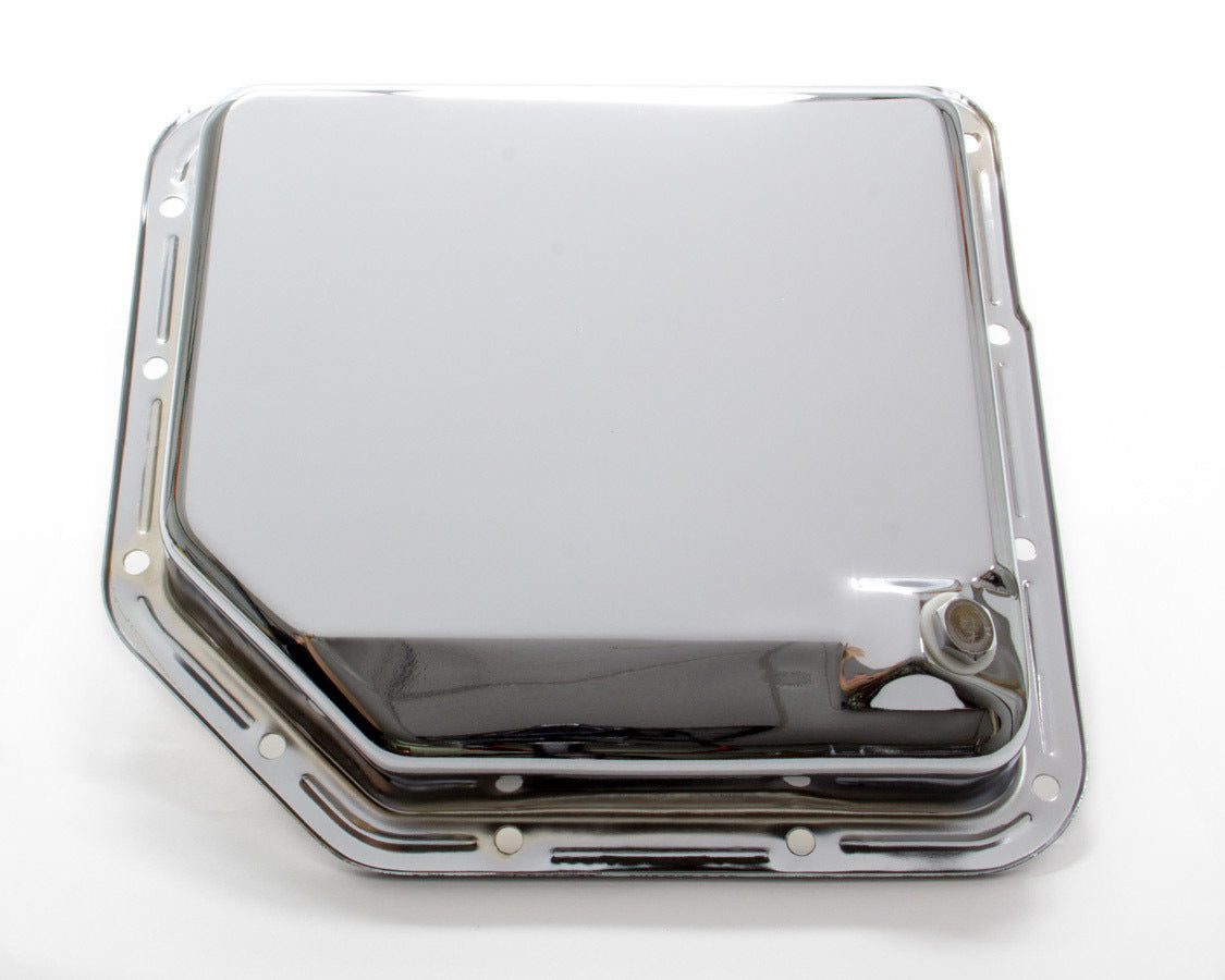 RACING POWER R9074 TH350 Trans Pan Chrome Steel Plain
