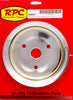 RACING POWER R9603 fits SBC 2GROOVE CRANK PULLEY SHORT PUMP CHROME