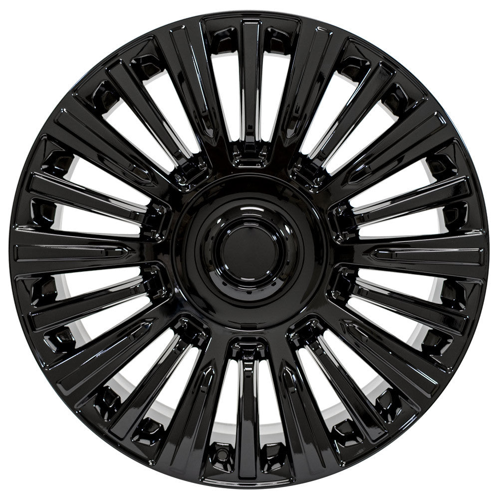 OE Wheels CA92-22090-6550-28B 22" Replica fits Cadillac Escalade Gloss Black