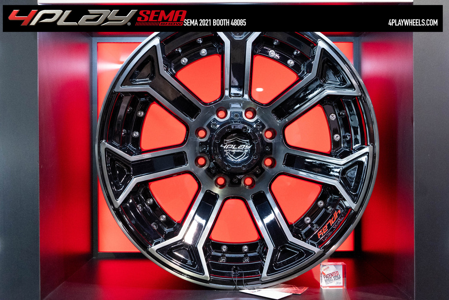 4PLAY 4P70-22120-6D55-44BBT 22x12 fits GM-Ford-Lincoln-Nissan-Toyota Black Rim