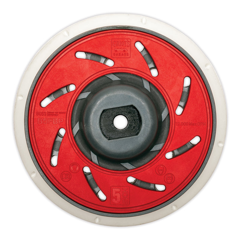 Griots Garage 10559 BOSS 5in Fanned Orbital Backing Plate