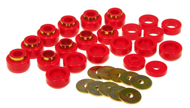 Prothane 1-105 fits Jeep 87-96 Wrangler Body Mount - Red
