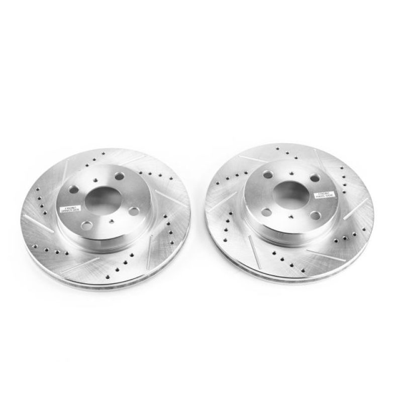PowerStop fits Scion 12-15 iQ Front Evolution Drilled & Slotted Rotors - Pair