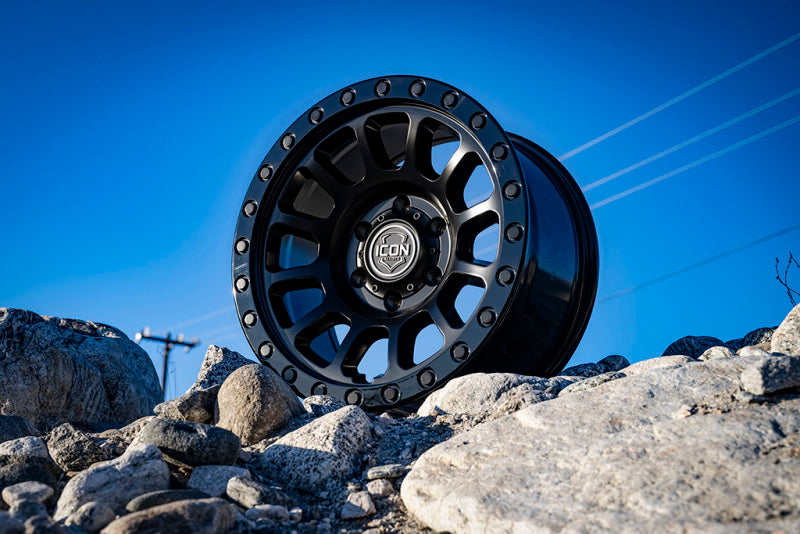 ICON 8017855557DB Hulse 17 X 8.5 5 X 150 25mm Offset 5.75in BS Double Black