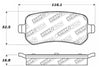 Stoptech 305.1021 Street Select Brake Pads - Front