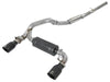 AFE 49-33103-B 3in 304 SS Cat-Back Exhaust System w/ Black Tips 16-18 fits For