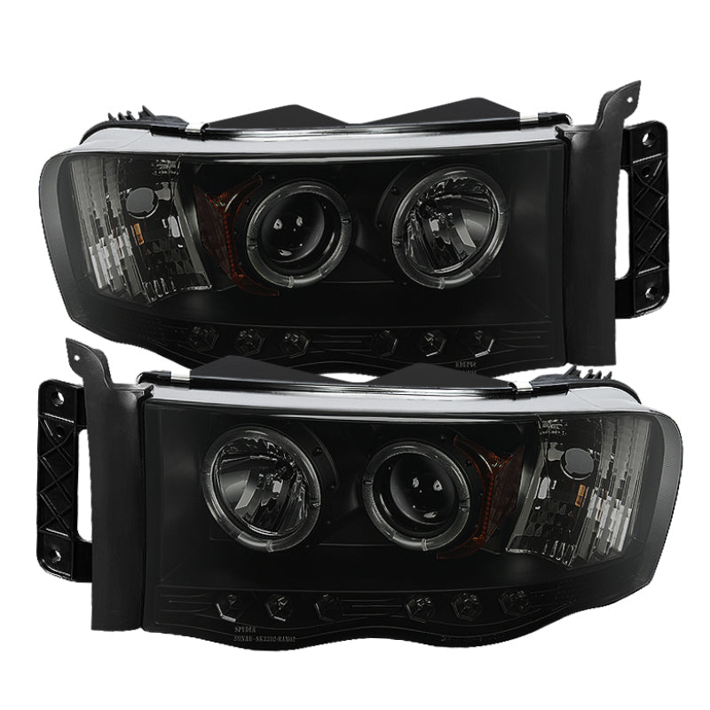 Spyder 5078384 fits Dodge 02-05 Ram 1500 03-05 Projector Headlights LED Halo LE