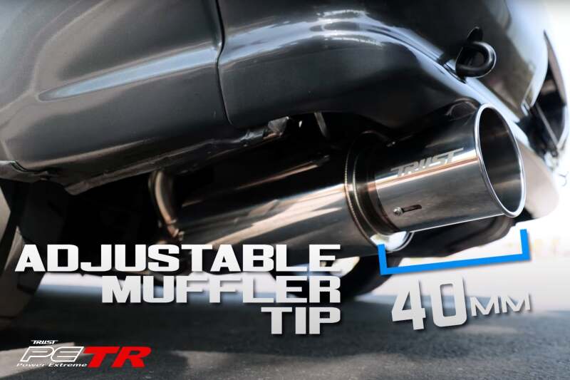 GReddy 11007123 PE-TR Rolled Tip-Burnt-Ti L 190mm x 115mm